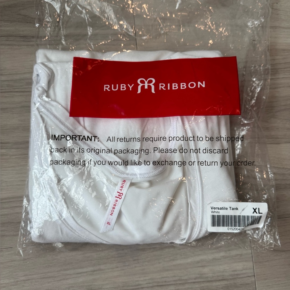 Ruby Ribbon Versatile Tank White - Picture 6 of 7